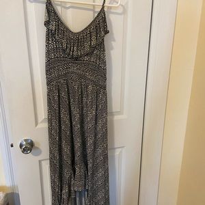 Express Black and white print maxi dress